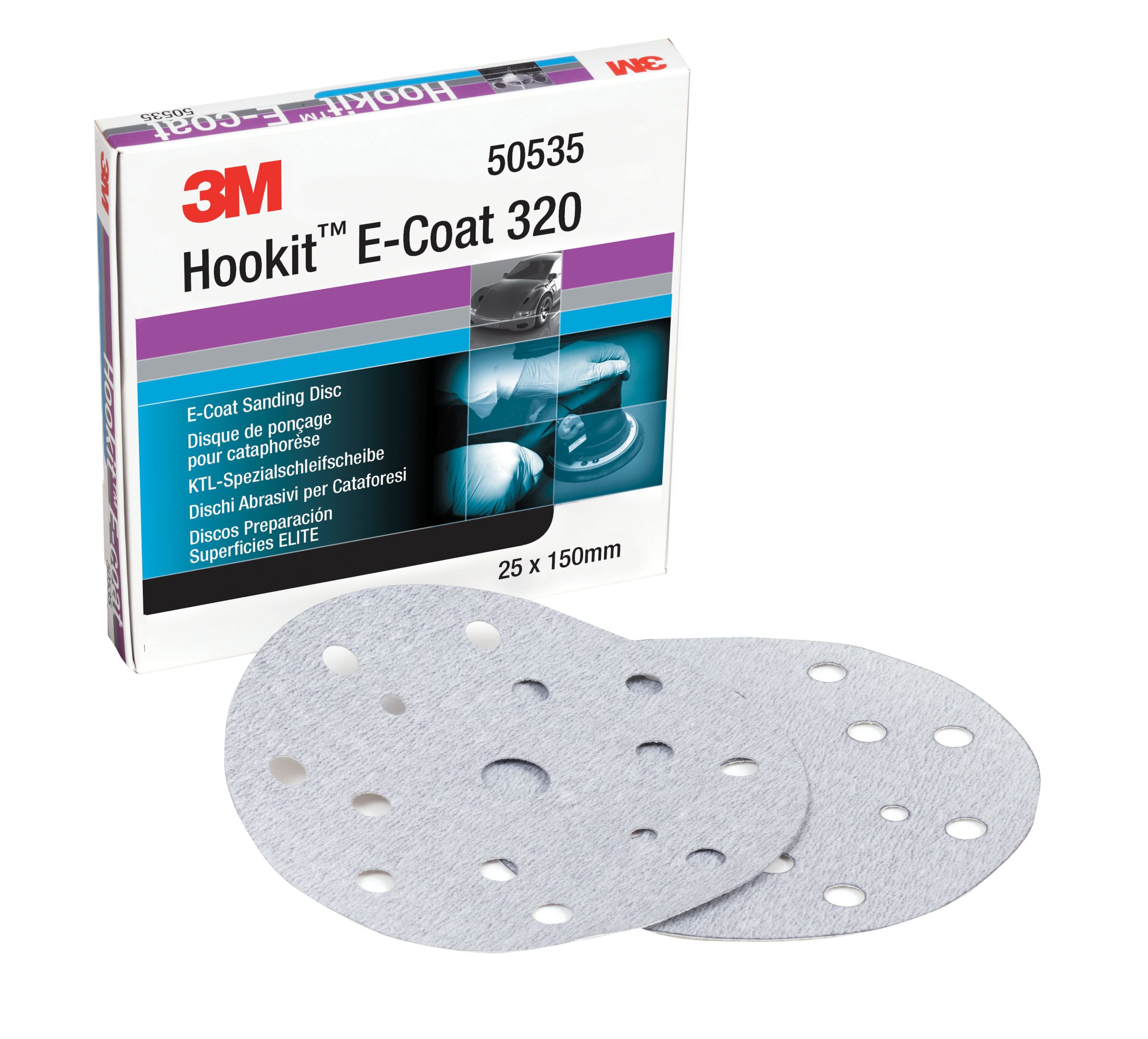 3M 50535 337U Rondell 150mm for fjerning av grunning P320 - Bilde 2