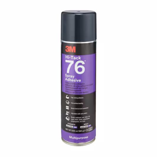 3M Scotch-Weld™ Spraylim 76, 500ml, 12 stk/krt - Bilde 2
