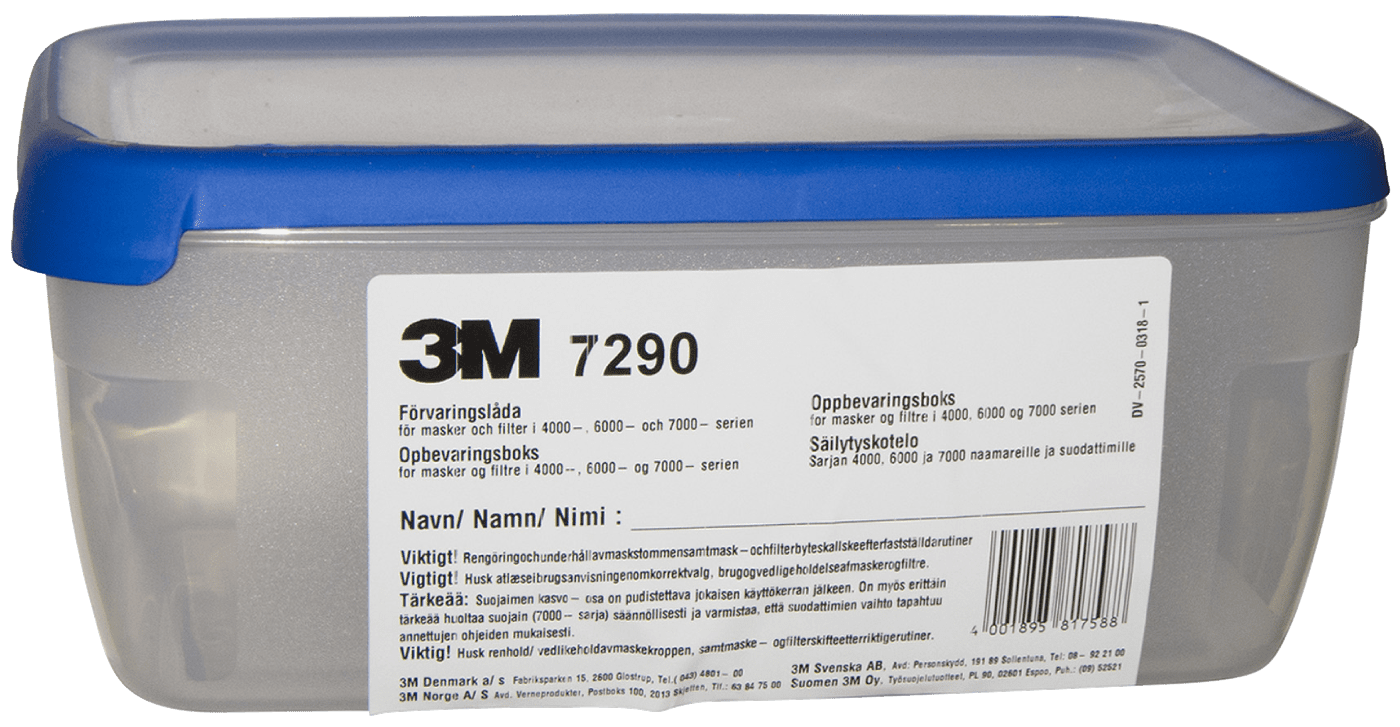 3M 7290 Oppbevaringsboks for 4000, 6000 og 7000 masker