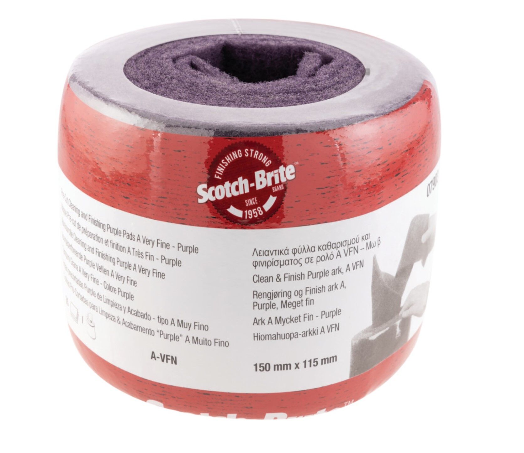 3M 7903 Pre-Cut slipeark, leveres i ruller à 35 ark A-very