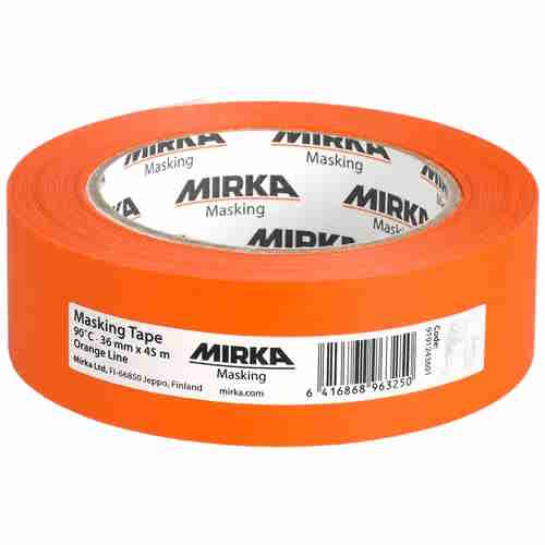 Mirka Masking Tape 90°C Orange Line 36mmx45m, Pk24/Stk