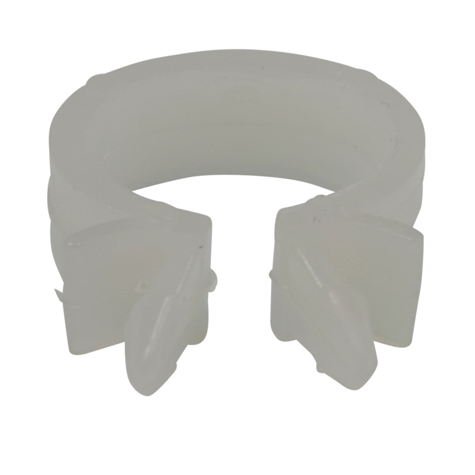 White 17mm Omega Clip 10-pk
