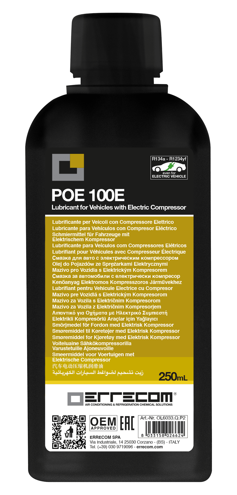 LR-POE 100 Hybrid/EL olje (ND11)(R134/R1234) 250ml