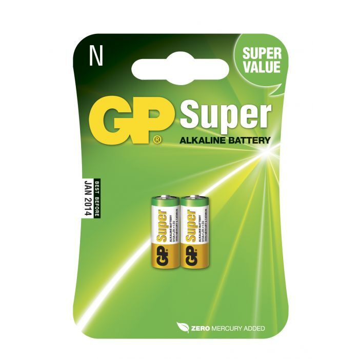GP Super Alkaline LR1-batteri 2-pk