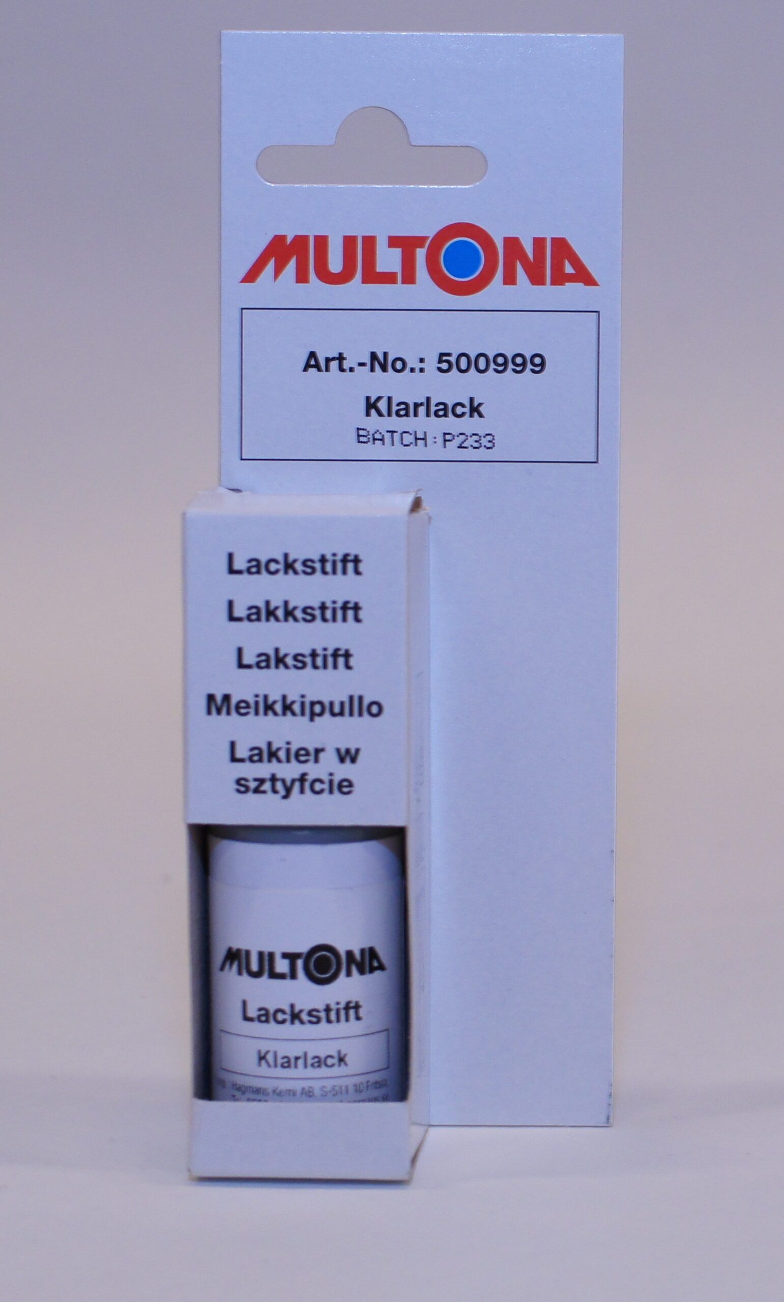 Hagmans Multona Lakkstift Klarlakk  501999