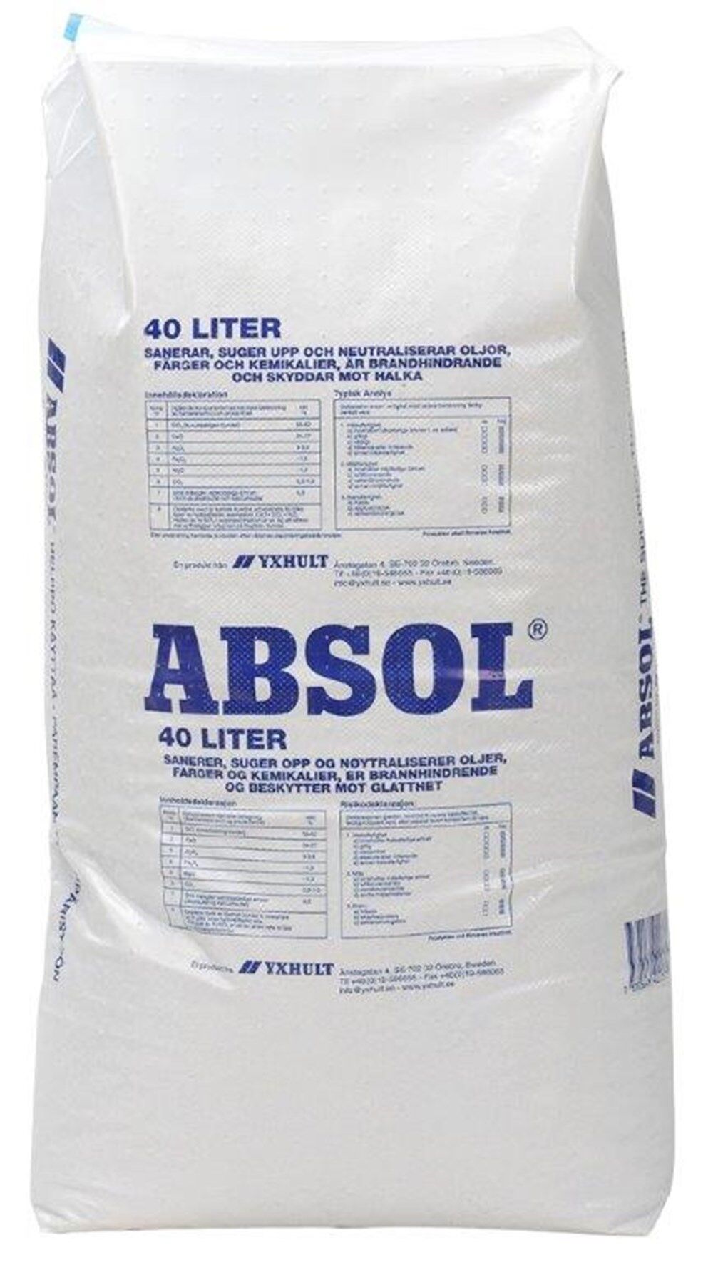 Absol absorbent granulat 40L sekk