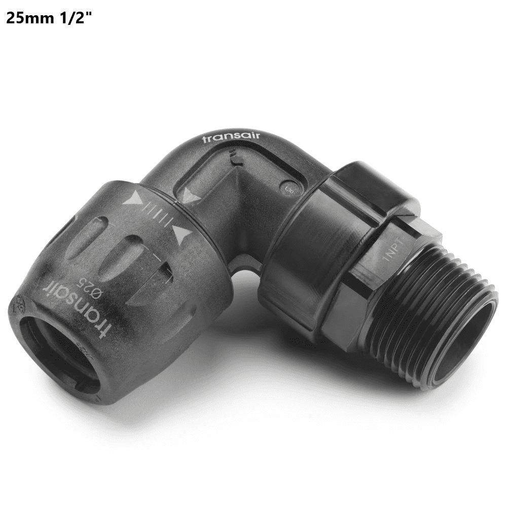 TransAir 297918 Tilkobling 25mm 90gr med 1/2" BSP utv.