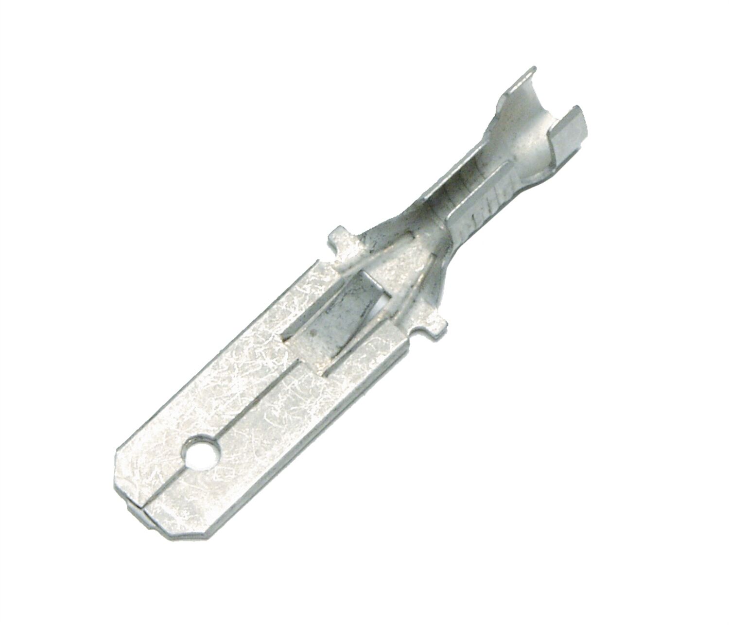 Uisolert flatstift m/hake 6.3x0.8mm 4-6.0mm² 25-pk