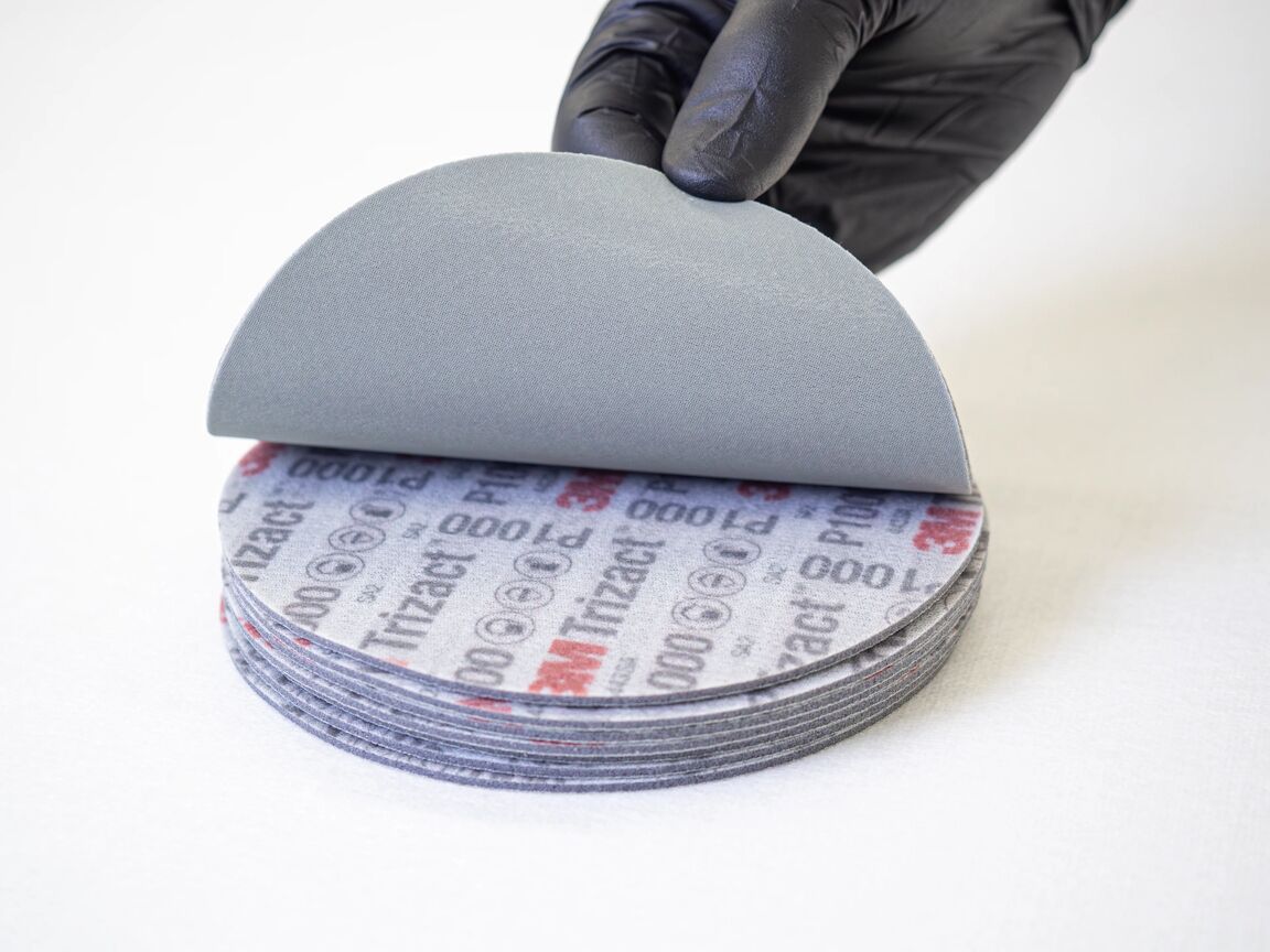 3M 02091 Trizact™ Hookit™ Nedmatting 443SA, 75mm, 1000 - Bilde 2