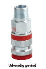 JWL 3/8'' Kupling BSPT utvendig gjenger (310 system)