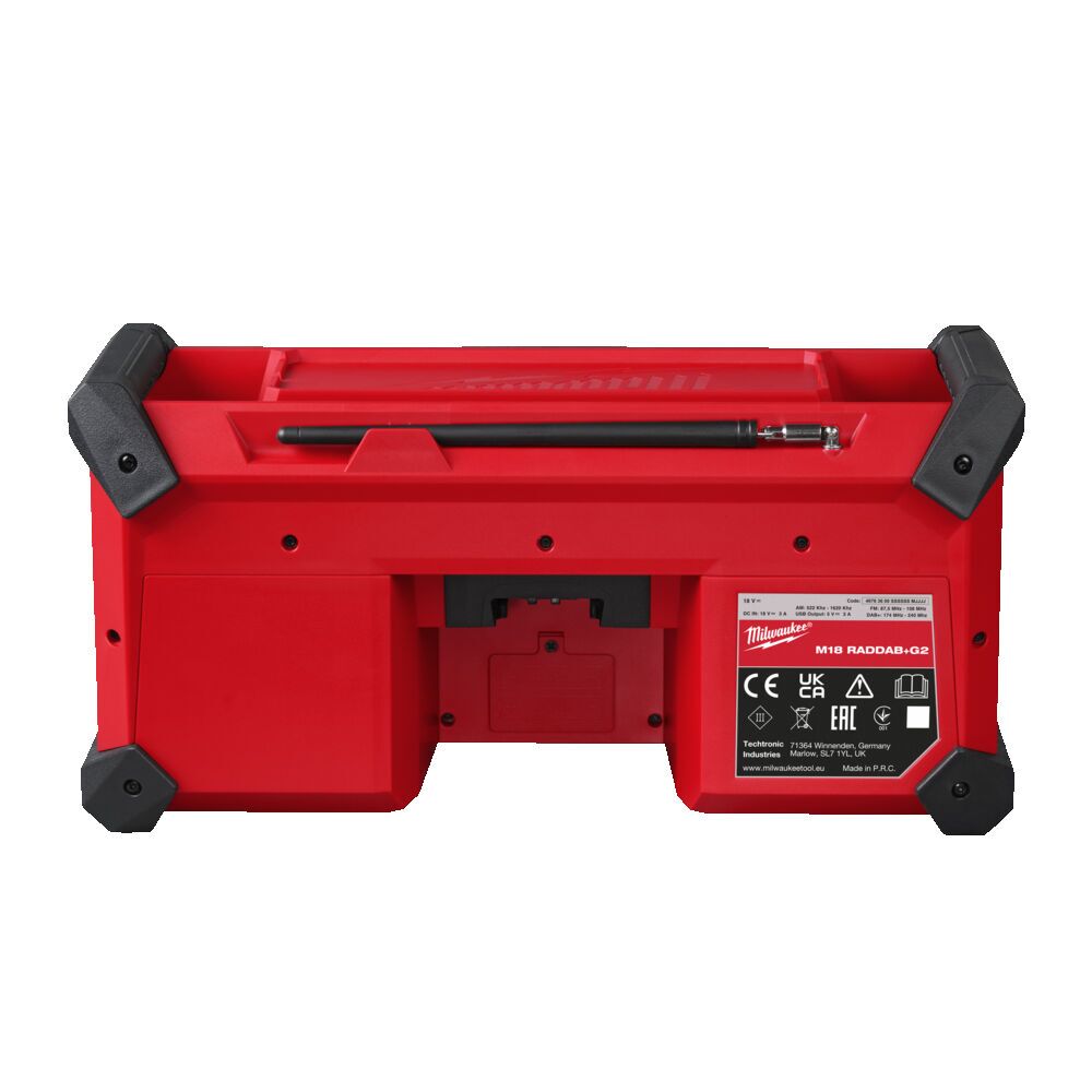 Milwaukee M18 RADDAB+G 2-0 Arbeidsradio - DAB+/ BT / FM - Bilde 3